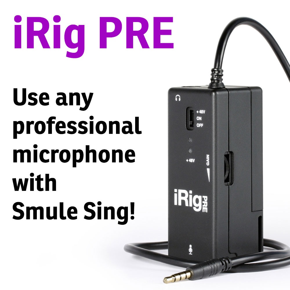 Use Smule with any XLR microphone